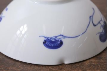 オールド香蘭社　有田焼　花蝶文　アゲハ蝶　深皿(鉢、食器)(R-041302)