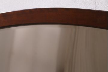 中古　松本民芸家具　クラシカルな雰囲気漂う上品なミラー(鏡、ウォールミラー)(R-041314)