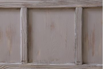 アンティーク建具　昭和初期　ペイント　色ガラス・モールガラス　色ガラスがレトロなガラス戸2枚セット(引き戸、建具)(R-041321)