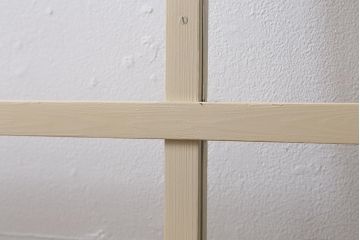 アンティーク建具　昭和初期　当店オリジナルガラス　花菱模様　ナチュラルスタイルの空間におすすめなガラス戸2枚セット(引き戸、建具)(R-041322)