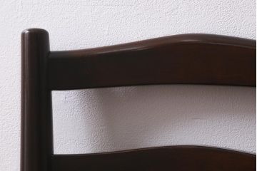 中古　松本民芸家具　シックで上品な佇まいが魅力のラダーバックチェア(ダイニングチェア、椅子)(R-041324)