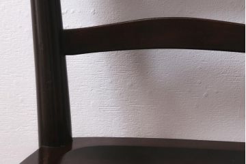 中古　松本民芸家具　シックで上品な佇まいが魅力のラダーバックチェア(ダイニングチェア、椅子)(R-041325)