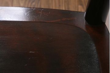 中古　松本民芸家具　シックで上品な佇まいが魅力のラダーバックチェア(ダイニングチェア、椅子)(R-041325)
