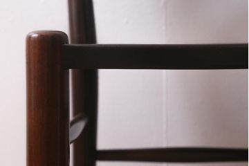 中古　松本民芸家具　シックで上品な佇まいが魅力のラダーバックチェア(ダイニングチェア、椅子)(R-041328)