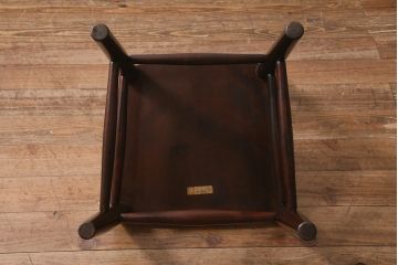 中古　松本民芸家具　シックで上品な佇まいが魅力のラダーバックチェア(ダイニングチェア、椅子)(R-041329)