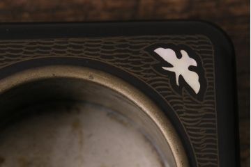 アンティーク雑貨　骨董　古美術　螺鈿細工　たばこ盆セット(煙草盆、灰皿、ケース、トレー)(R-041335)