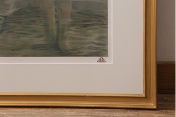 青木繁　リトグラフ　「温泉」　43/200(R-041348)