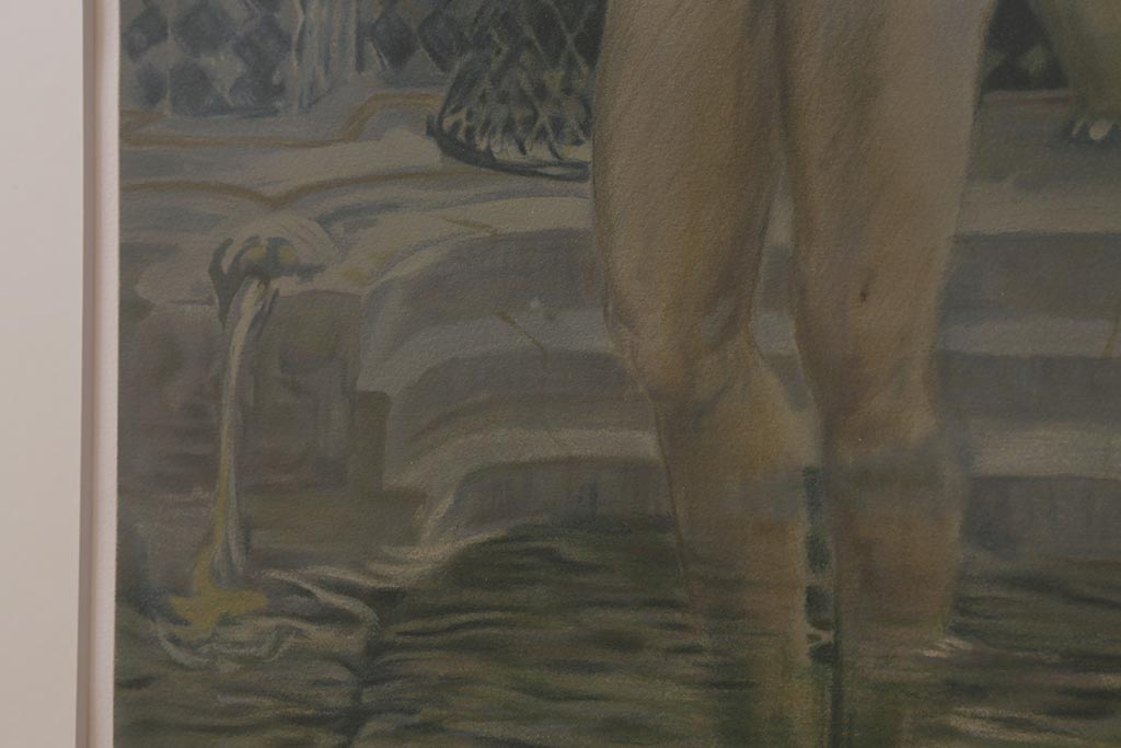 青木繁　リトグラフ　「温泉」　43/200(R-041348)