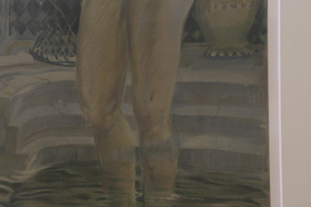 青木繁　リトグラフ　「温泉」　43/200(R-041348)