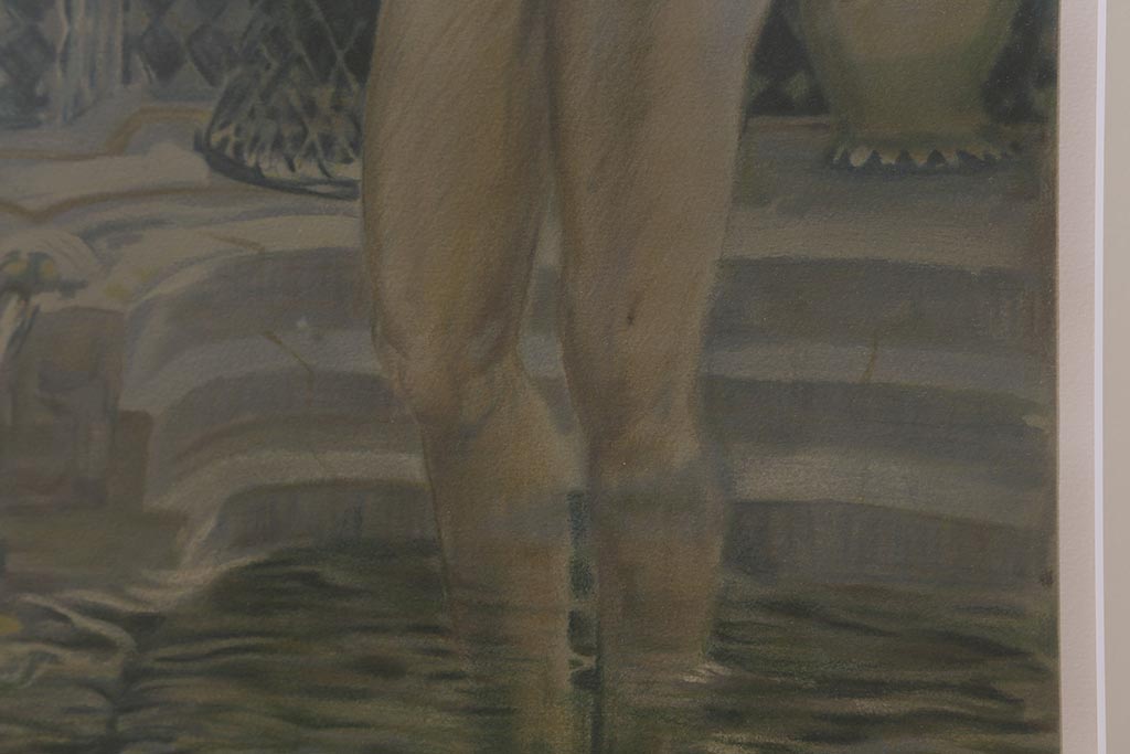 青木繁　リトグラフ　「温泉」　43/200(R-041348)