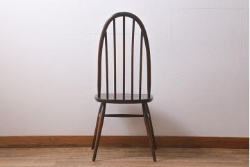 ヴィンテージ家具　イギリスビンテージ　ERCOL(アーコール)　美しく丈夫な作りが魅力的なクエーカーチェア(ダイニングチェア、椅子、ウィンザーチェア、ウインザーチェア)(R-041352)