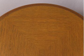 中古　天童木工　明るい木色がぬくもり溢れる小振りなラウンドテーブル(サイドテーブル、カフェテーブル)(R-041353)