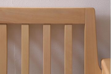 中古　美品　北海道民芸家具　洗練されたデザインが魅力的な3人掛けソファ(トリプルソファ、アームソファ)(R-041354)