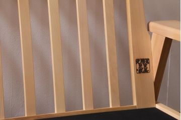 中古　美品　北海道民芸家具　洗練されたデザインが魅力的な3人掛けソファ(トリプルソファ、アームソファ)(R-041354)