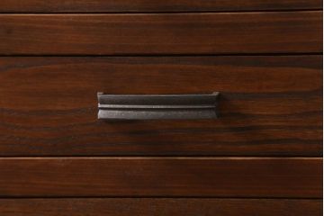 ラフジュ工房オリジナル　古金具リメイク　前板栗材　ヒノキ材　昭和レトロな小引き出し(小物収納)(R-041358)