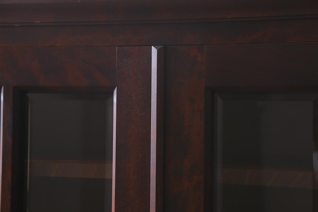 中古　北海道民芸家具　HM114K　洗練された印象の本箱(ブックケース、キャビネット、飾り棚)(定価約25万7千円)(R-041363)