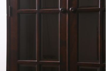 中古　北海道民芸家具　HM114K　洗練された印象の本箱(ブックケース、キャビネット、飾り棚)(定価約25万7千円)(R-041363)