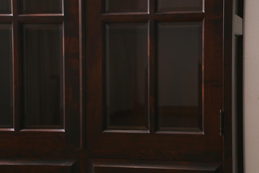 中古　北海道民芸家具　HM114K　洗練された印象の本箱(ブックケース、キャビネット、飾り棚)(定価約25万7千円)(R-041363)