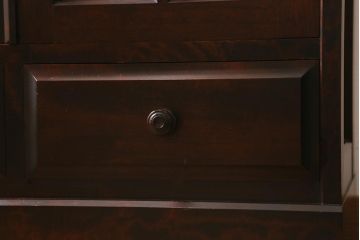 中古　北海道民芸家具　HM114K　洗練された印象の本箱(ブックケース、キャビネット、飾り棚)(定価約25万7千円)(R-041363)