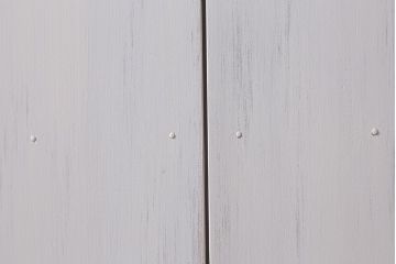 レトロ建具　ダイヤガラス・当店オリジナルガラス入り　ホワイトペイントが爽やかな木製ドア(扉、開き戸、建具)(R-041366)