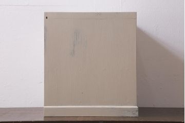 ラフジュ工房オリジナル　古金具リメイク　前板栗材　ヒノキ材　フレンチシャビーに合うペイント小引き出し(小物収納)(R-041370)