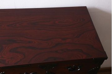 中古　伝統民芸　岩谷堂箪笥　威厳と気品が漂う衣装箪笥(整理箪笥、チェスト、引き出し)(R-041373)