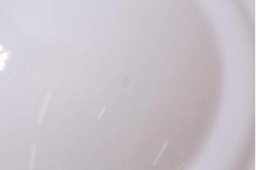 アンティーク照明　大振りサイズ　レトロな乳白色のガラスシェード照明(吊り下げ照明、天井照明)(R-041376)