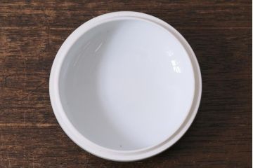 アンティーク雑貨　昭和初期　オールド深川　富士の図　蓋物小物入れ(R-041386)