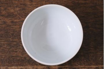 アンティーク雑貨　昭和初期　オールド深川　富士の図　蓋物小物入れ(R-041386)