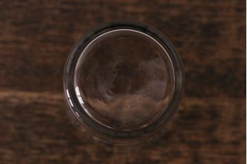 アンティーク雑貨　昭和初期　吹きガラス　切子グラス4個セット(和ガラス、コップ)(R-041389)