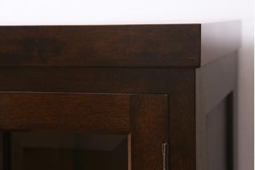 当店リメイク家具　松本民芸家具　丸脚付き　クラシカルなサイドボード(キャビネット、リビングボード、収納棚)(R-041391)