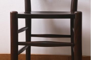 中古　松本民芸家具　シックな空間におすすめのラダーバックチェア(ダイニングチェア、椅子)(R-041392)