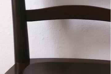 中古　松本民芸家具　シックな空間におすすめのラダーバックチェア(ダイニングチェア、椅子)(R-041393)