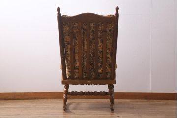 ビンテージ家具　柏木工　オールド　KMK　ブナ材　温かみのある佇まいが魅力的なロッキングチェア(アームチェア、ヴィンテージ)(R-041396)