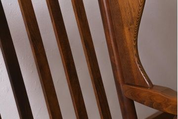ビンテージ家具　柏木工　オールド　KMK　ブナ材　温かみのある佇まいが魅力的なロッキングチェア(アームチェア、ヴィンテージ)(R-041396)