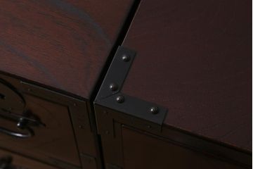 中古　国産　ケヤキ材　青木産業　趣のある和の空間を演出する階段箪笥セット(和タンス)(R-041402)