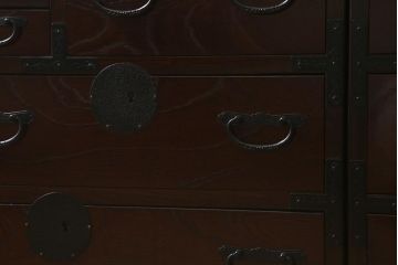 中古　国産　ケヤキ材　青木産業　趣のある和の空間を演出する階段箪笥セット(和タンス)(R-041402)