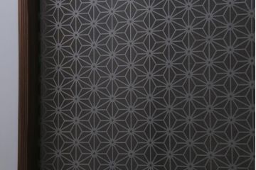 アンティーク建具　昭和初期　すりガラス・当店オリジナルガラス入り　レトロな空間を彩るガラス戸2枚セット(窓、引き戸、建具)(R-041404)