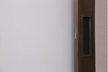 アンティーク建具　昭和初期　すりガラス・当店オリジナルガラス入り　レトロな空間を彩るガラス戸2枚セット(窓、引き戸、建具)(R-041404)