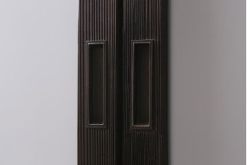 アンティーク建具　昭和初期　すりガラス入り　ノスタルジックな雰囲気漂うガラス戸4枚セット(窓、引き戸、建具)(R-041405)