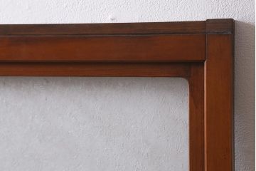 アンティーク建具　和製アンティーク　昭和中期　結霜ガラス・すりガラス入り　レトロな佇まいが魅力的なガラス戸2枚セット(窓、引き戸)