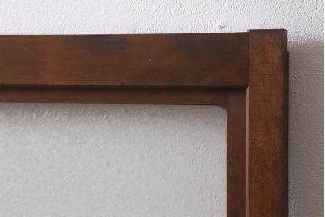 アンティーク建具　和製アンティーク　昭和中期　結霜ガラス・すりガラス入り　レトロな佇まいが魅力的なガラス戸2枚セット(窓、引き戸)