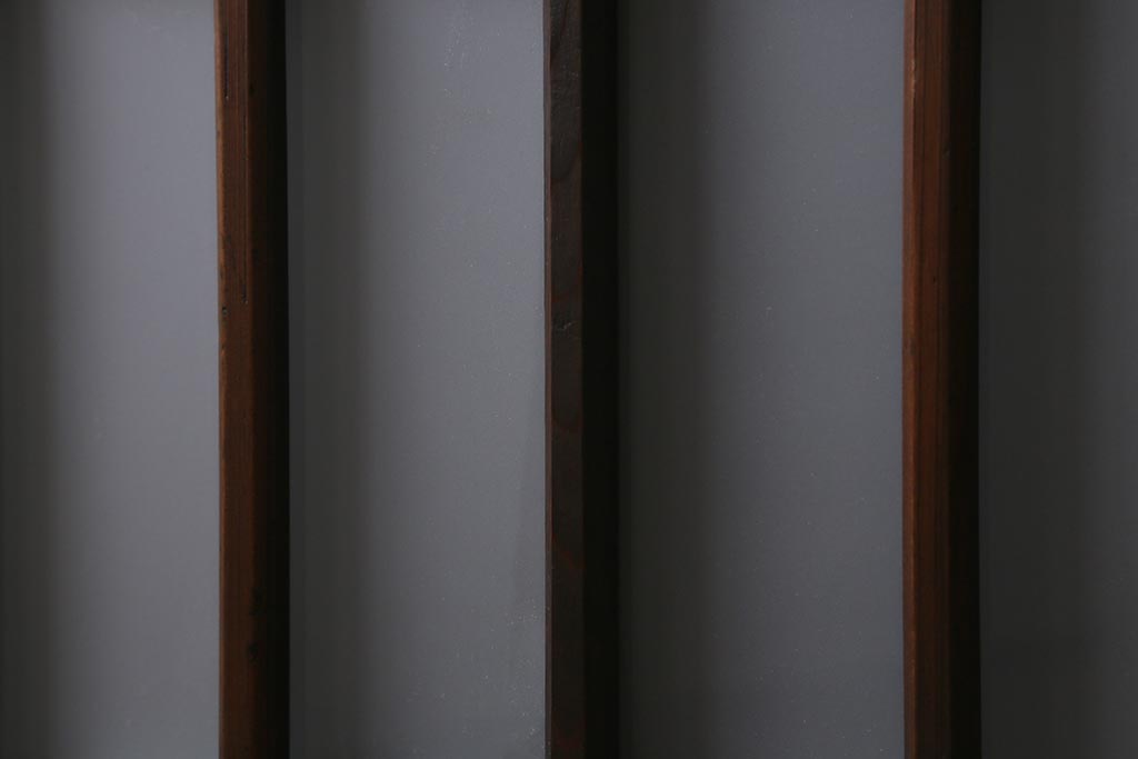 アンティーク建具　和製アンティーク　昭和初期　結霜ガラス・すりガラス　和モダンスタイルにおすすめなガラス戸4枚セット(引き戸、建具)(R-041408)