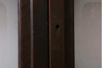 アンティーク建具　和製アンティーク　昭和初期　結霜ガラス・すりガラス　和モダンスタイルにおすすめなガラス戸4枚セット(引き戸、建具)(R-041408)