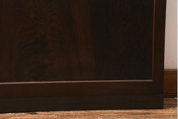アンティーク建具　昭和初期　一枚板　ダイヤガラス入り　窓付きのシンプルな引き戸1枚(建具)(R-041412)