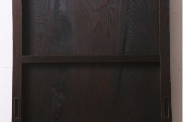 アンティーク建具　昭和初期　一枚板　ダイヤガラス入り　窓付きのシンプルな引き戸1枚(建具)(R-041412)