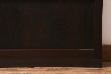 アンティーク建具　昭和初期　一枚板　ダイヤガラス入り　窓付きのシンプルな引き戸1枚(建具)(R-041412)