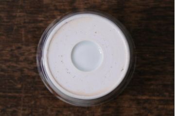 アンティーク雑貨　江戸期　古伊万里　色絵草花文蕎麦猪口3客セット(和食器)(R-041419)
