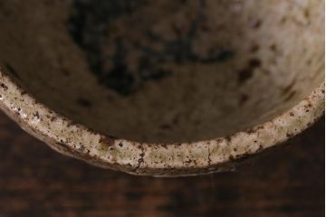 アンティーク雑貨　江戸期　古相馬焼　時代湯呑(湯のみ、茶碗、和食器)(R-041422)