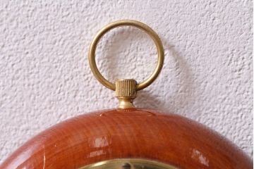 ヴィンテージ雑貨　木製　ビンテージスタイルにぴったりなフランス製の気圧計(バロメーター、ディスプレイ雑貨)(R-041426)